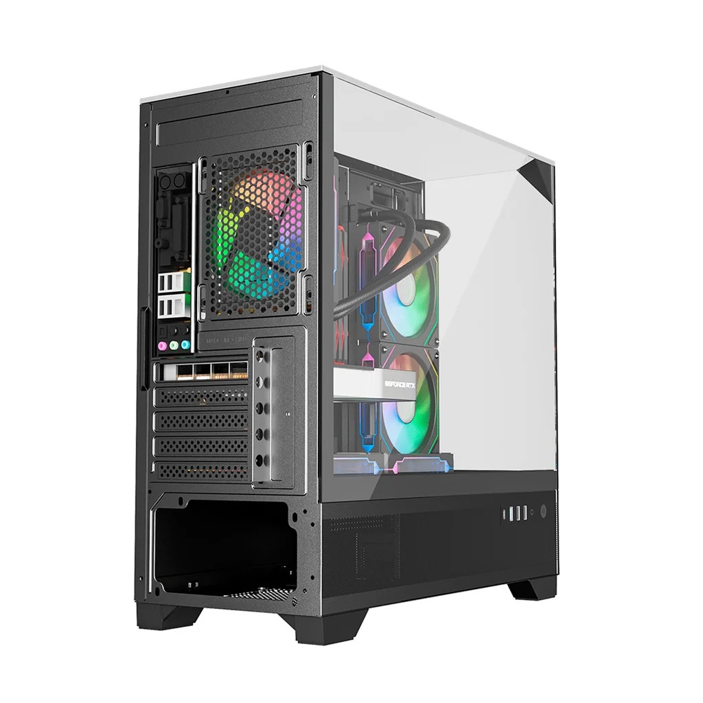 Gabinete Gamer Liketec Mahal Dark, Mid-Tower, Vidro Temperado, sem Fonte sem Fans - Preto