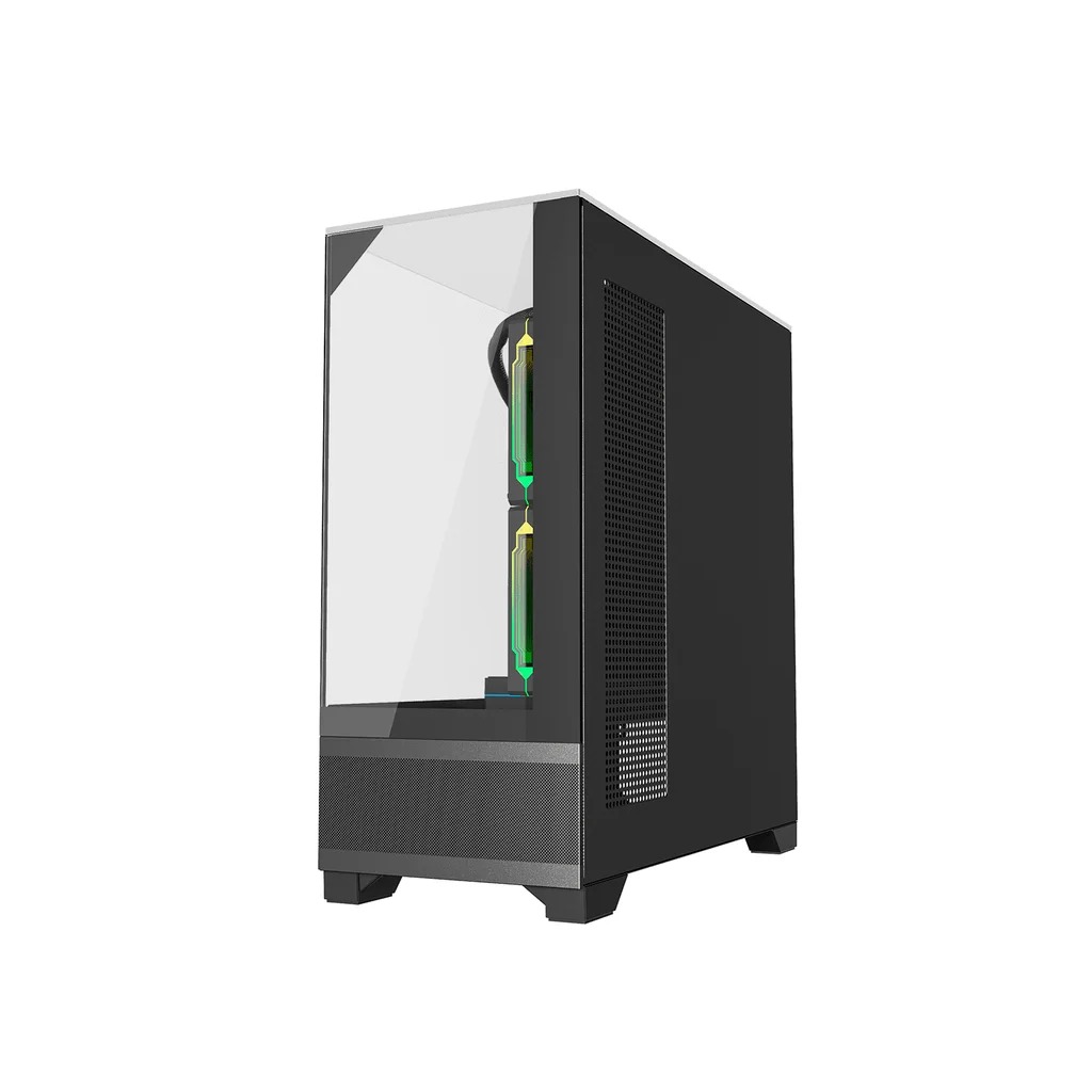Gabinete Gamer Liketec Mahal Dark, Mid-Tower, Vidro Temperado, sem Fonte sem Fans - Preto