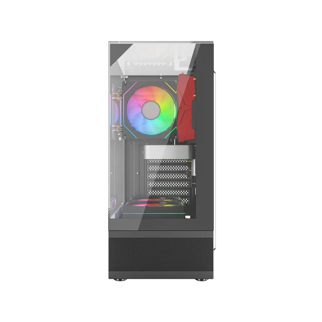 Gabinete Gamer Liketec Kingdom Dark, Mid-Tower, Vidro Temperado, ATX, sem Fonte, sem Fans