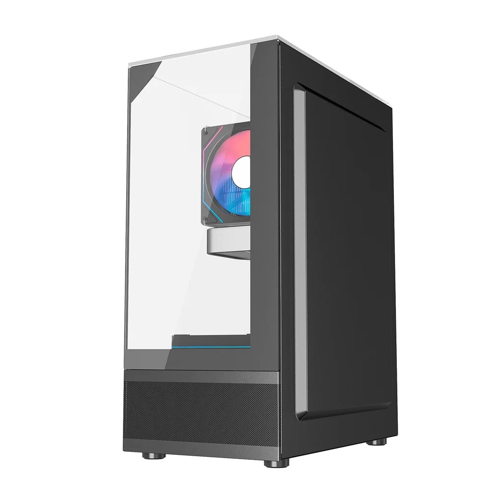 Gabinete Gamer Liketec Kingdom Dark, Mid-Tower, Vidro Temperado, ATX, sem Fonte, sem Fans