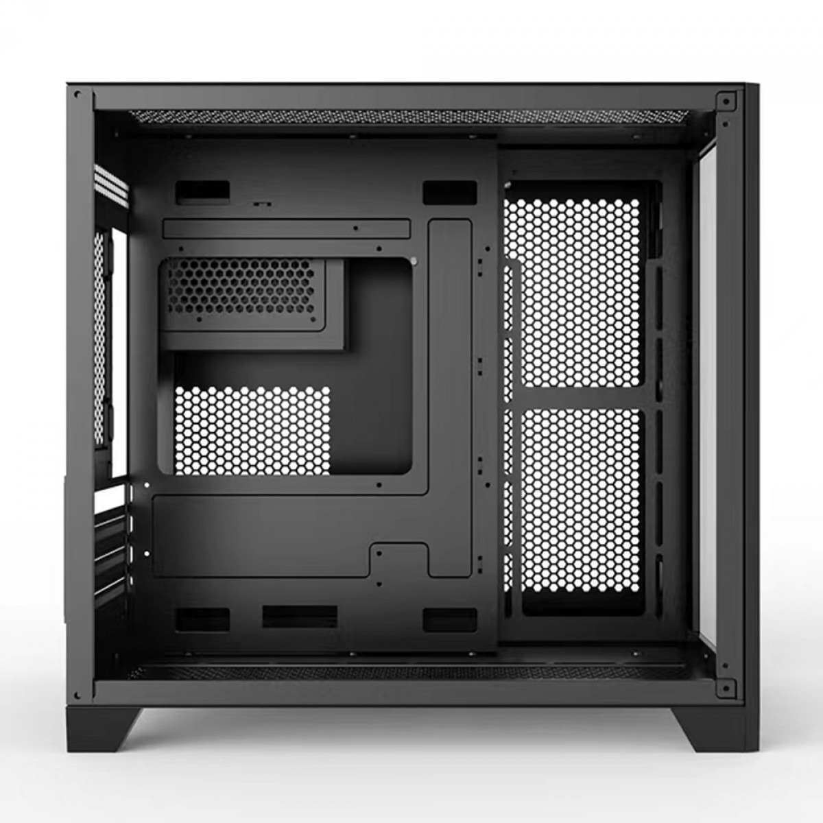 Gabinete Gamer Liketec Cube Kirra RGB, Mid-Tower, Vidro Temperado, sem Fonte, com 4 Fans, Preto