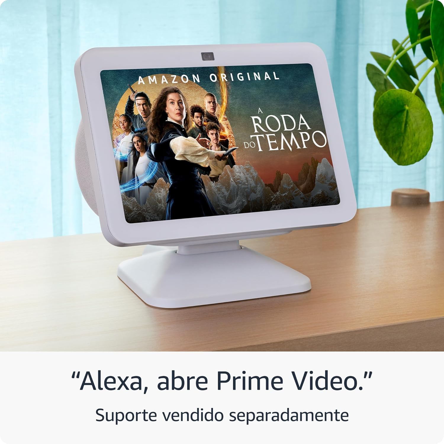 Echo Show 8 (3ª Geração, 2024) Smart Display com Áudio Espacial, Hub Casa Inteligente e Alexa Branco