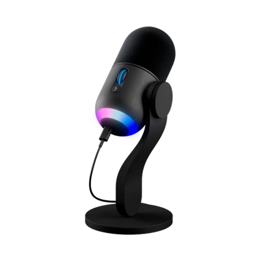 Microfone Gamer Logitech G Yeti Gx, RGB LightSync, USB Plug And Play, Streaming - Preto