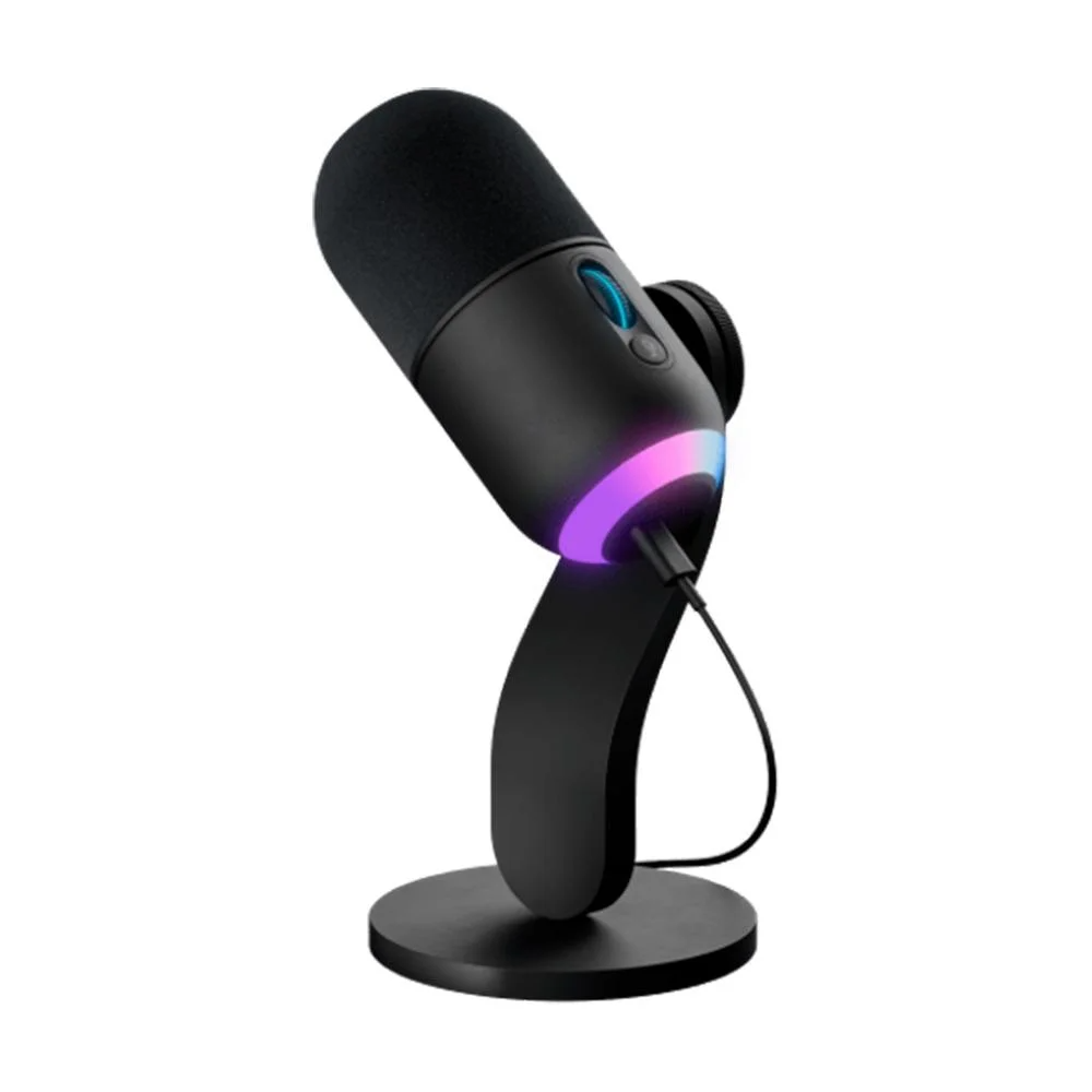 Microfone Gamer Logitech G Yeti Gx, RGB LightSync, USB Plug And Play, Streaming - Preto