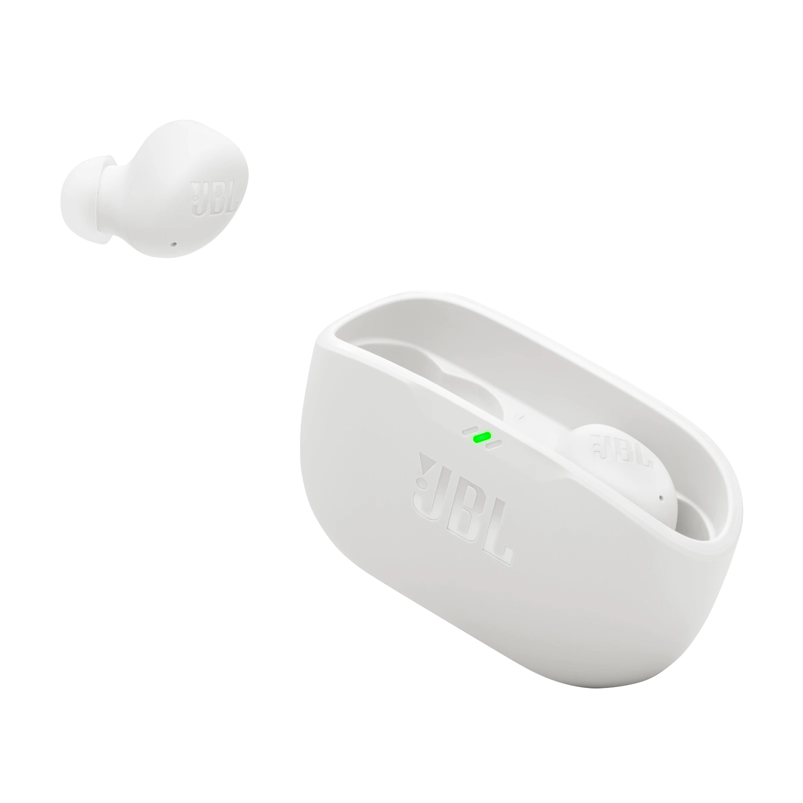 Fone de Ouvido JBL TWS Wave Buds 2 Branco, Bluetooth 5.3, Resistente a Água e Poeira, JBLWBUDS2WHT