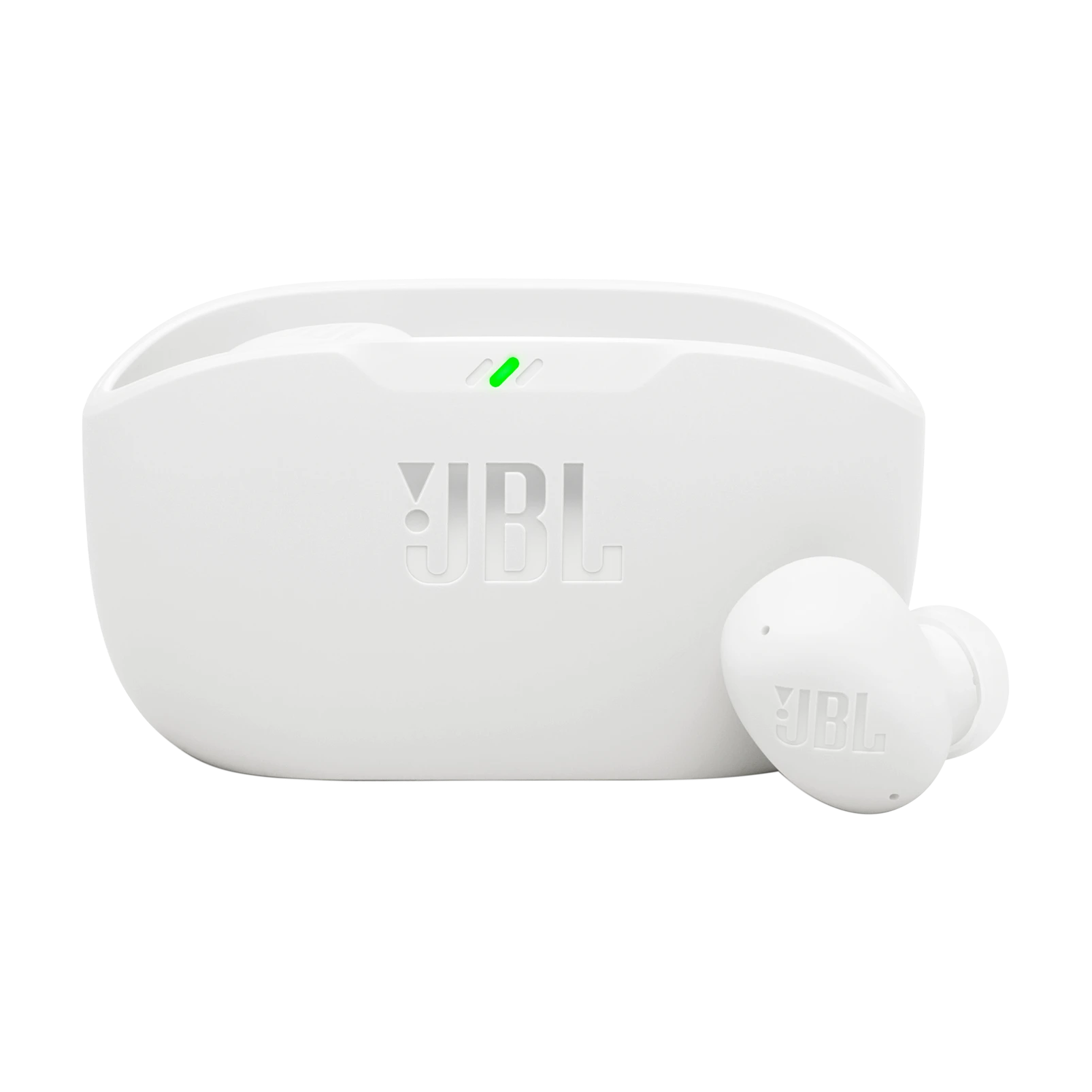 Fone de Ouvido JBL TWS Wave Buds 2 Branco, Bluetooth 5.3, Resistente a Água e Poeira, JBLWBUDS2WHT
