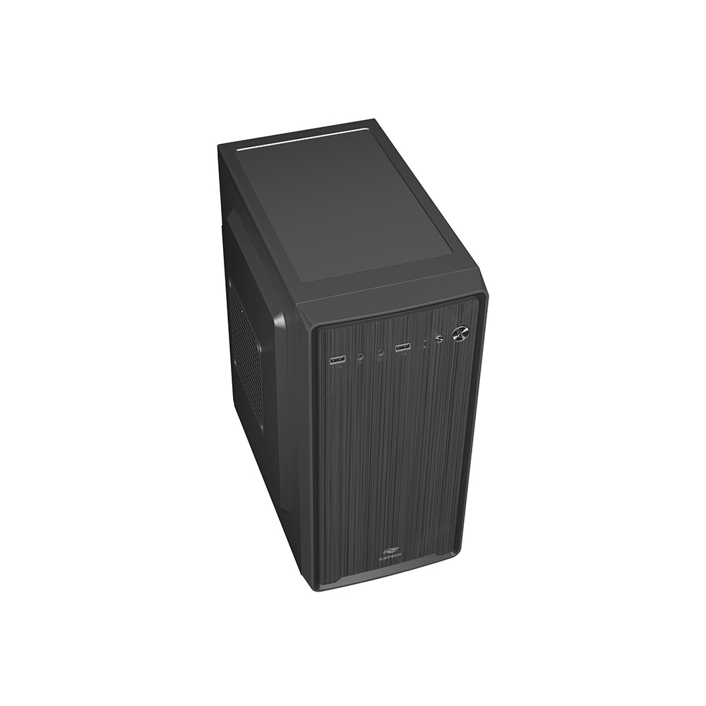 Gabinete Micro-ATX C3 Tech MT-33BK, Mini-Tower, com Fonte 200W, sem Fans