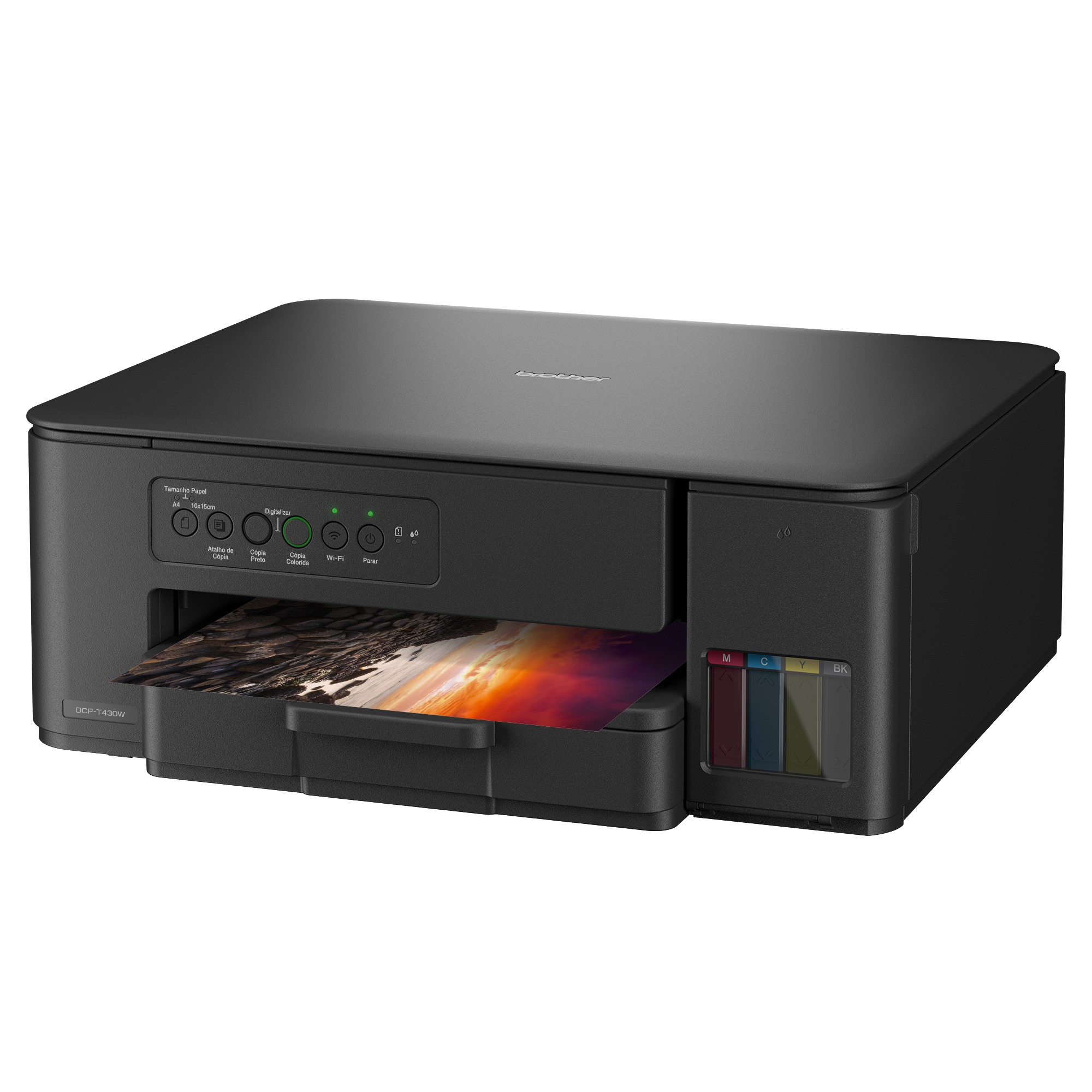 Impressora Multifuncional Tanque de Tinta Color DCPT430W Brother Wi-Fi Bivolt