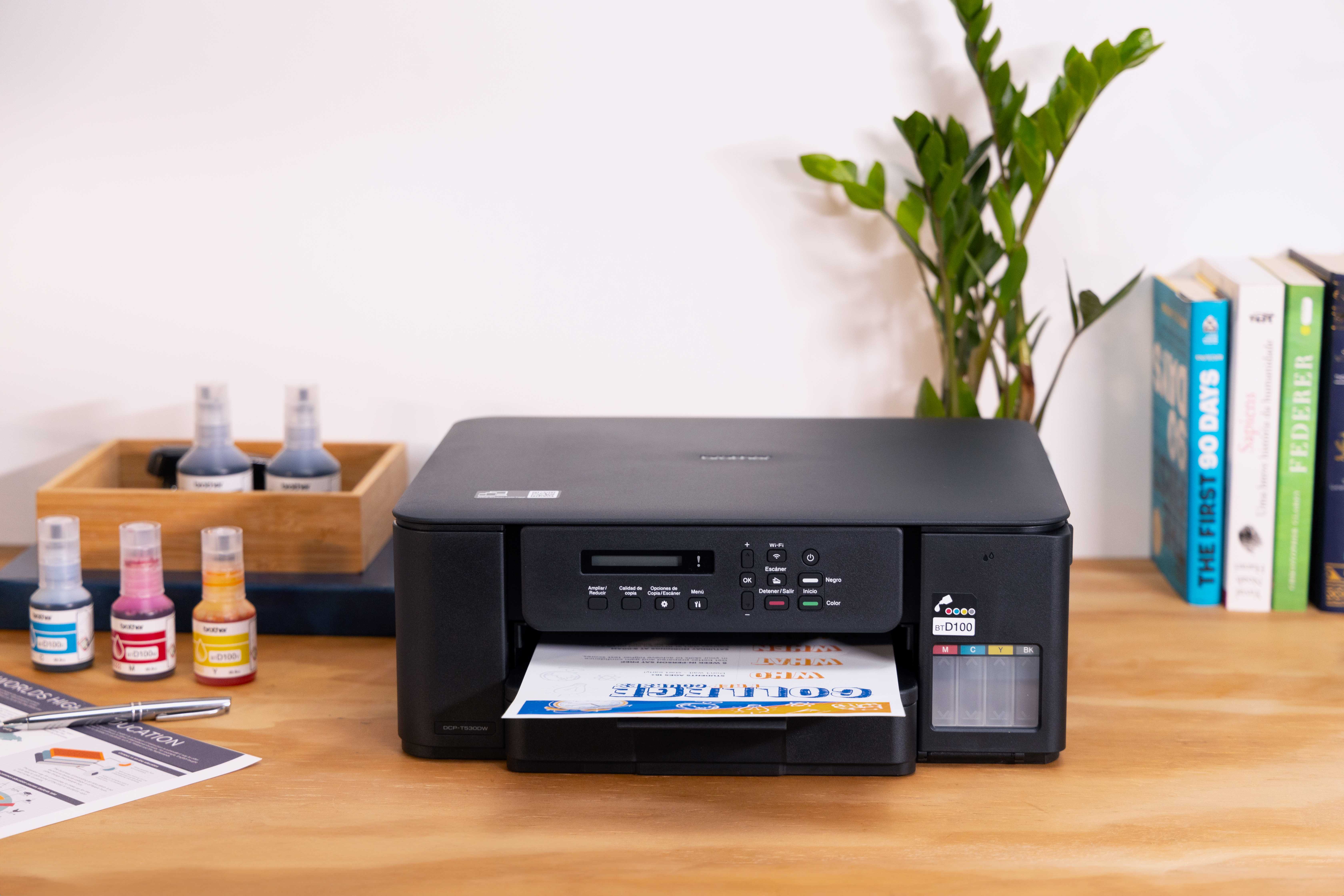 Impressora Multifuncional Tanque de Tinta Color Duplex DCPT530DW Brother Wi-Fi Bivolt