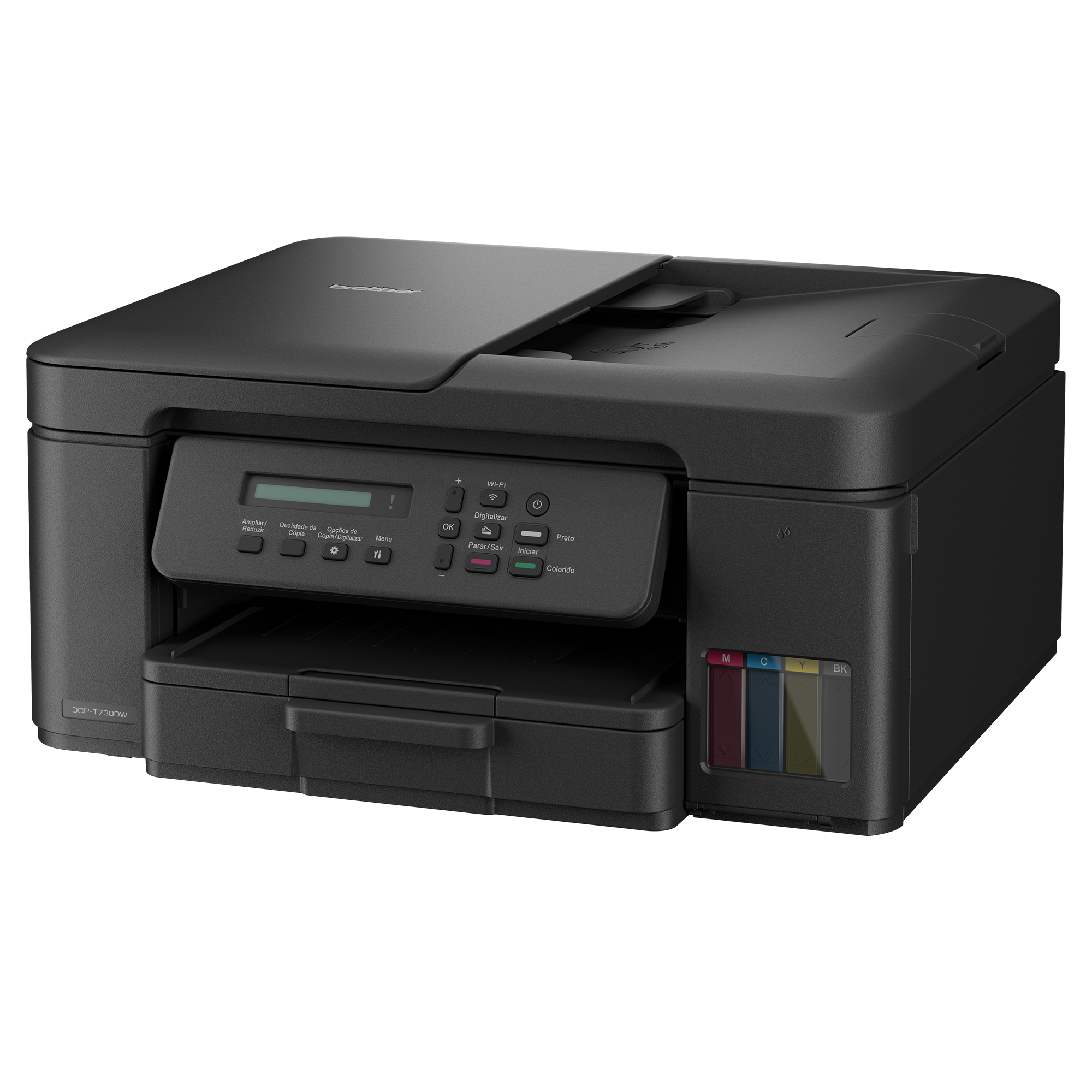 Impressora Multifuncional Tanque de Tinta Color Duplex e Adf DCPT730DW Brother Wi-Fi Bivolt