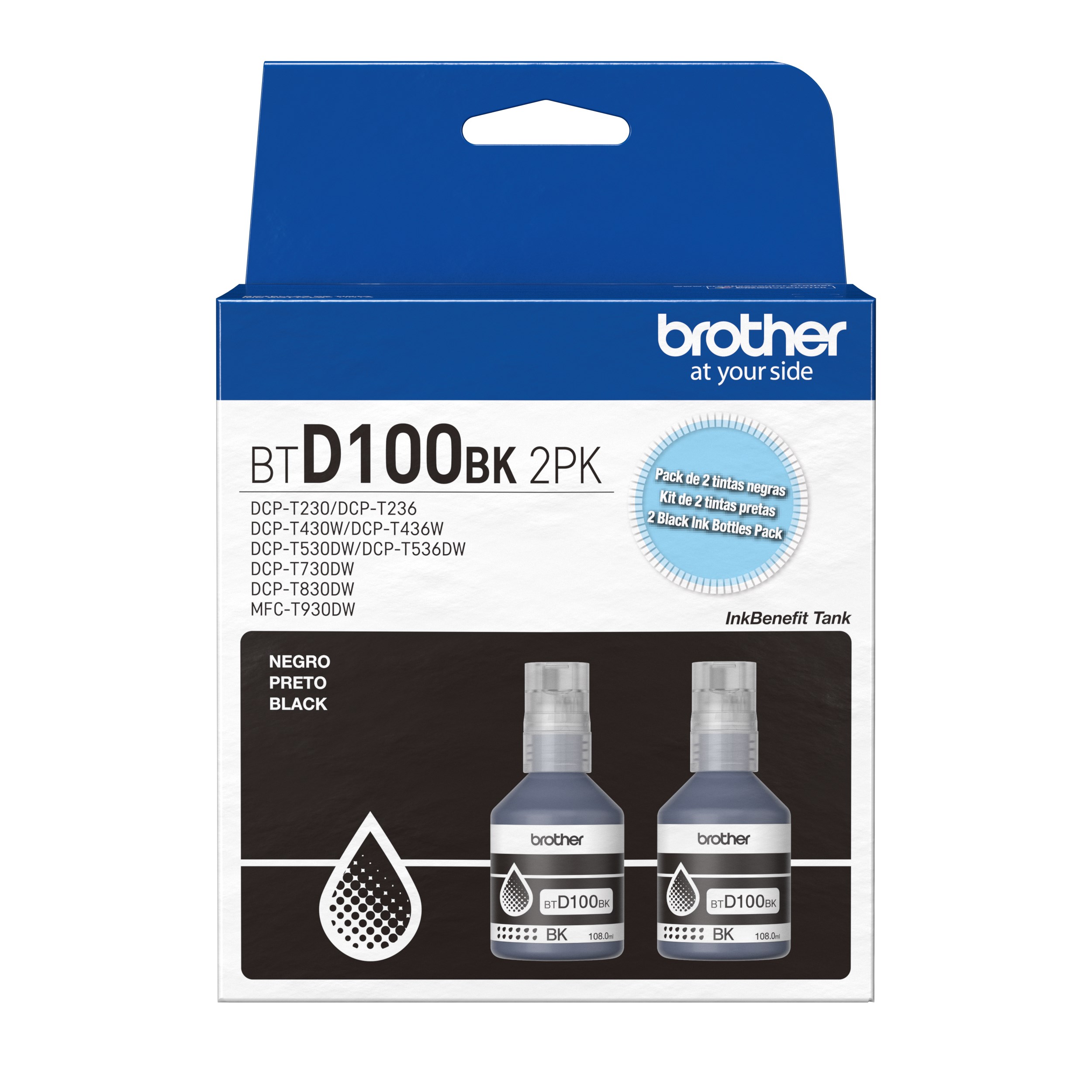 Impressora Multifuncional Tanque de Tinta Color Duplex e Adf DCPT730DW Brother Wi-Fi Bivolt