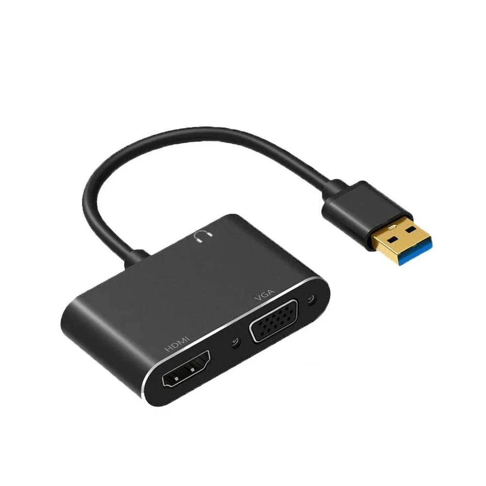 Cabo Adaptador USB 3.0, HDMI, VGA, P3, CBC.397, GV Cabos