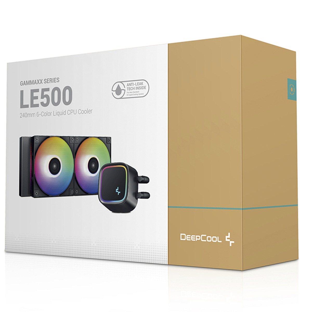 Water Cooler 240mm Deepcool LE500, LED 6 Cores, Intel/AMD - Preto