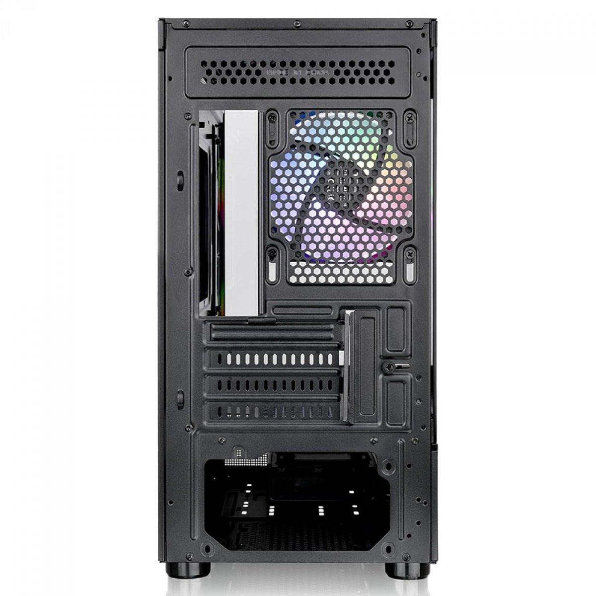 Gabinete Gamer Thermaltake View 170 Tg, Mid-Tower, ARGB, Vidro MATX, sem Fonte, com 3 Fans, Preto
