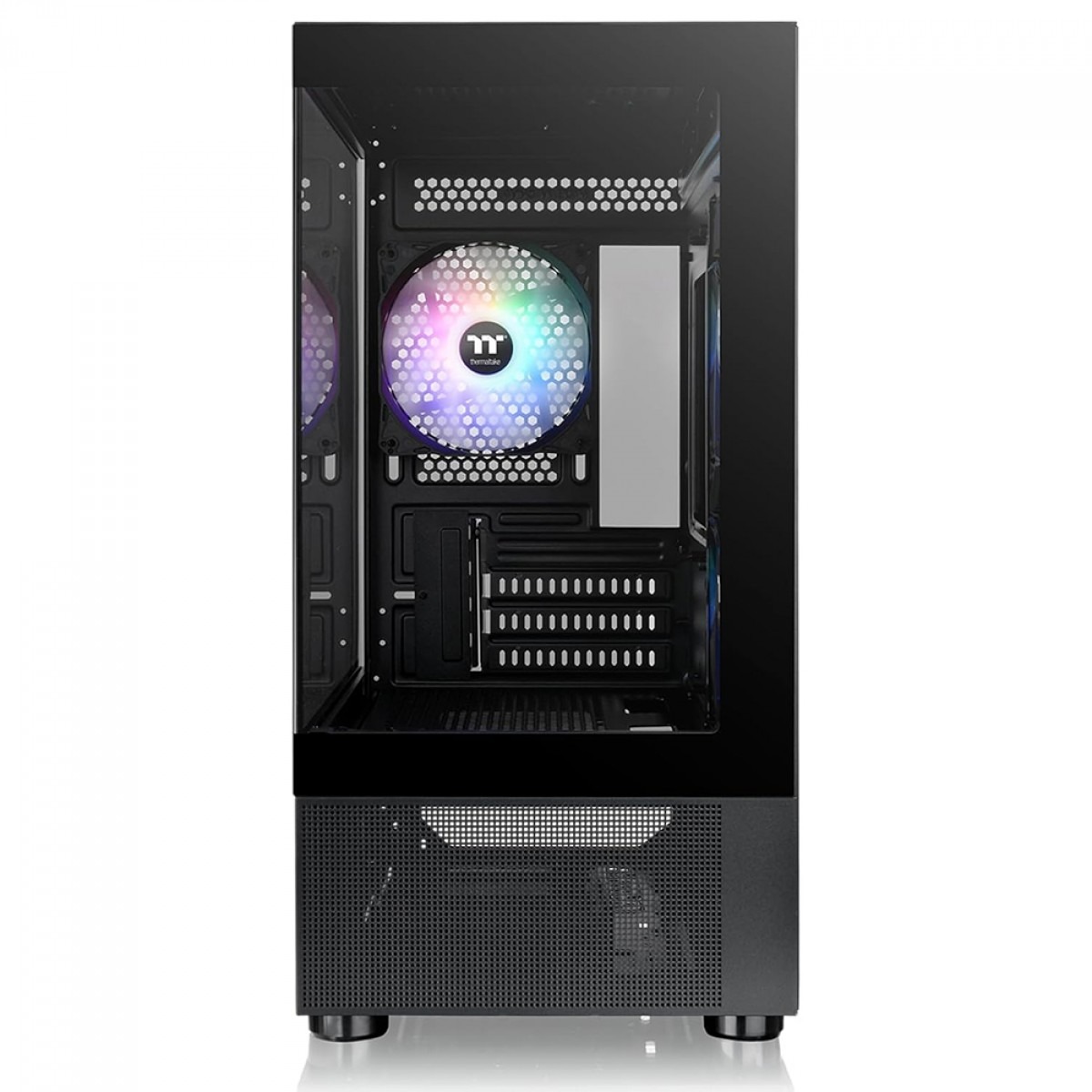 Gabinete Gamer Thermaltake View 170 Tg, Mid-Tower, ARGB, Vidro MATX, sem Fonte, com 3 Fans, Preto