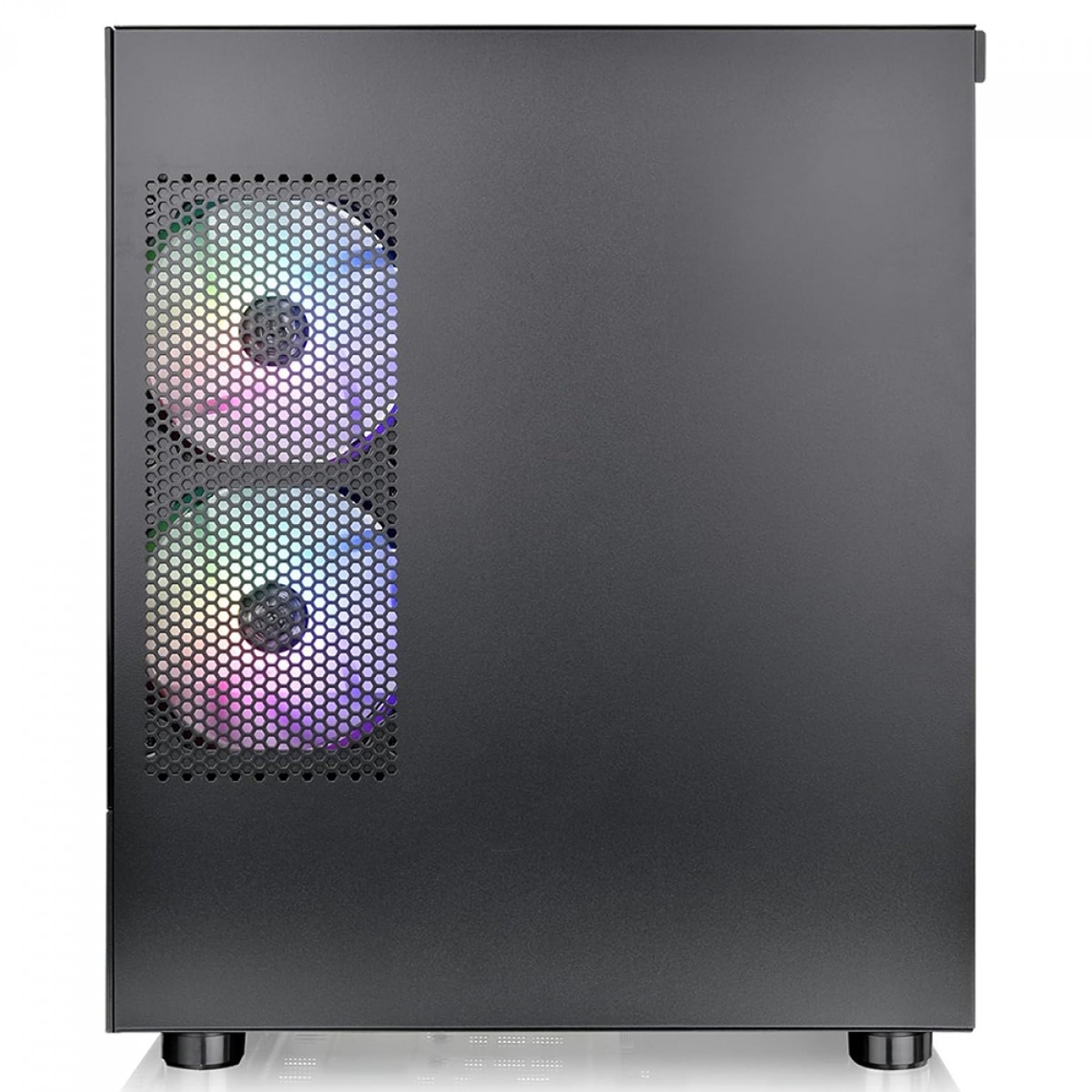 Gabinete Gamer Thermaltake View 170 Tg, Mid-Tower, ARGB, Vidro MATX, sem Fonte, com 3 Fans, Preto