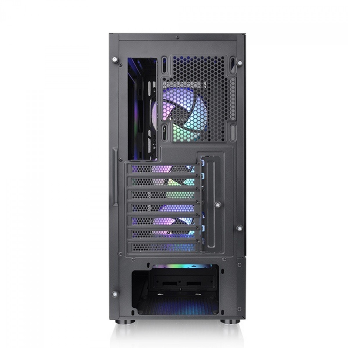 Gabinete Gamer Thermaltake S200 Tg ARGB, Vidro Temperado, Mid-Tower, ATX, com Fonte 650W, com 4 Fans