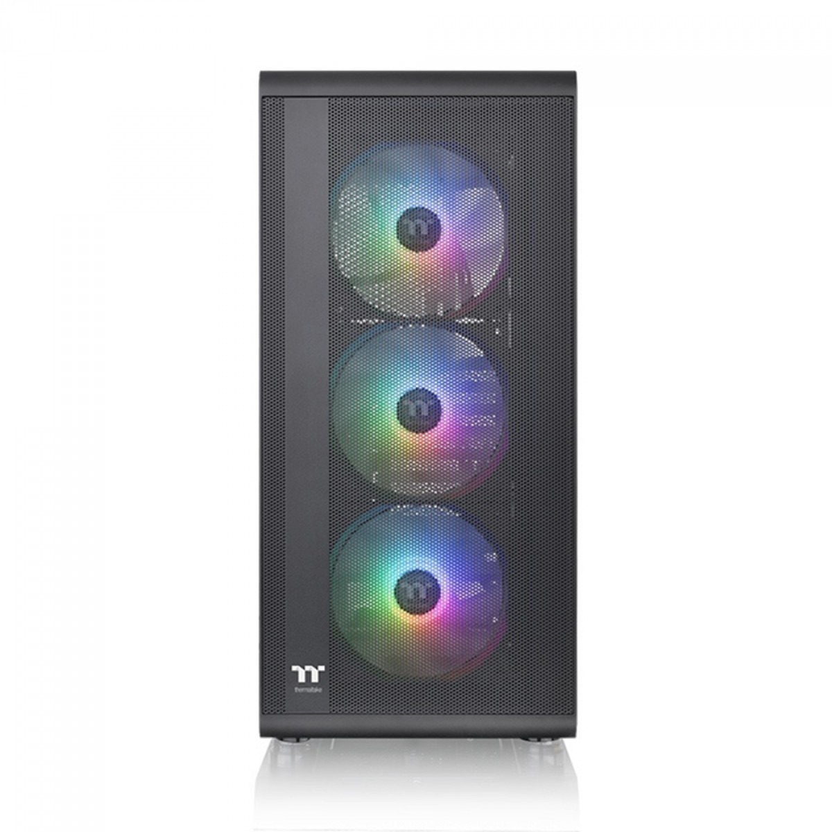 Gabinete Gamer Thermaltake S200 Tg ARGB, Vidro Temperado, Mid-Tower, ATX, com Fonte 650W, com 4 Fans