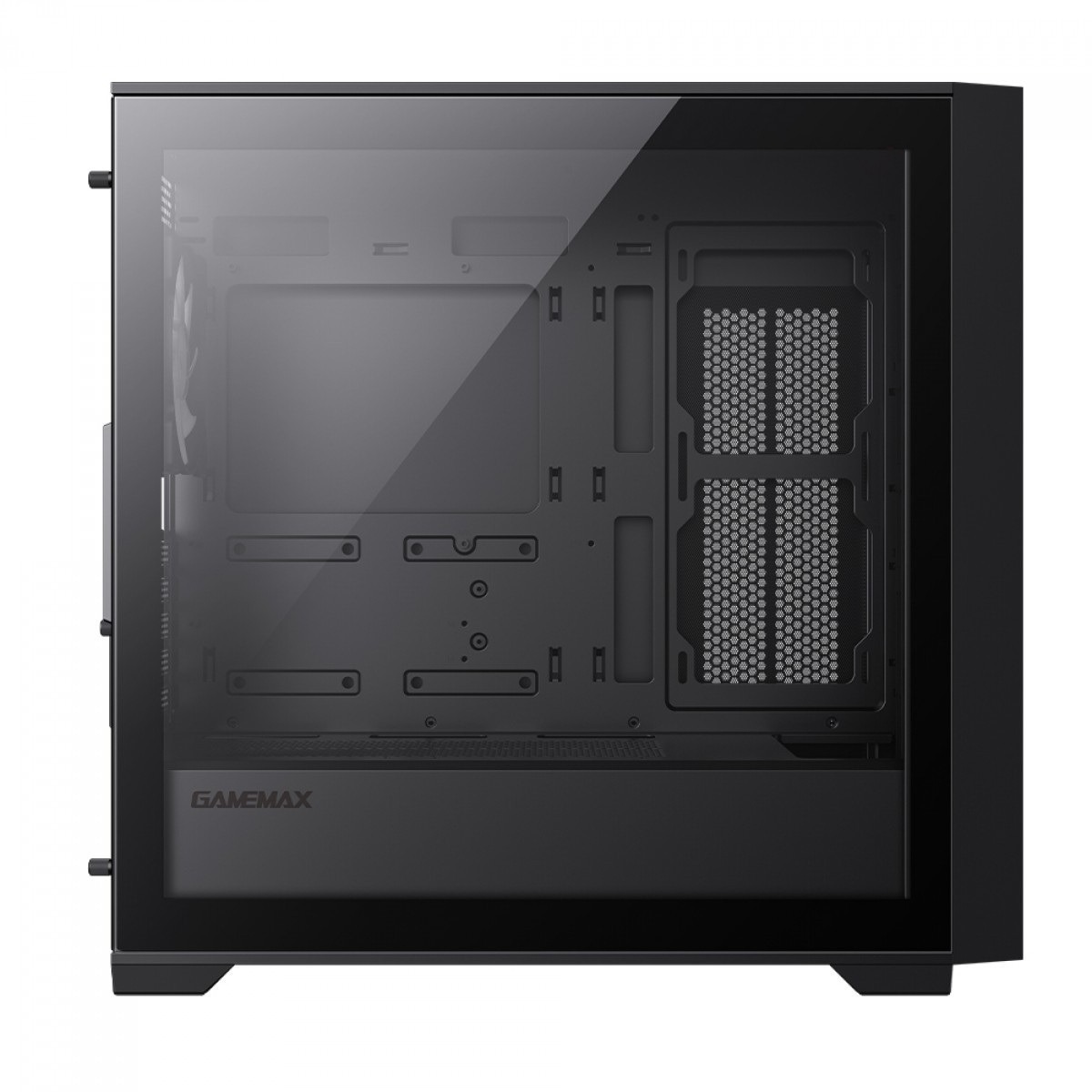 Gabinete Gamer Gamemax Defender, Vidro Temperado, Mid-Tower M-Atx/mini-ITX, sem Fonte sem Fans - Preto