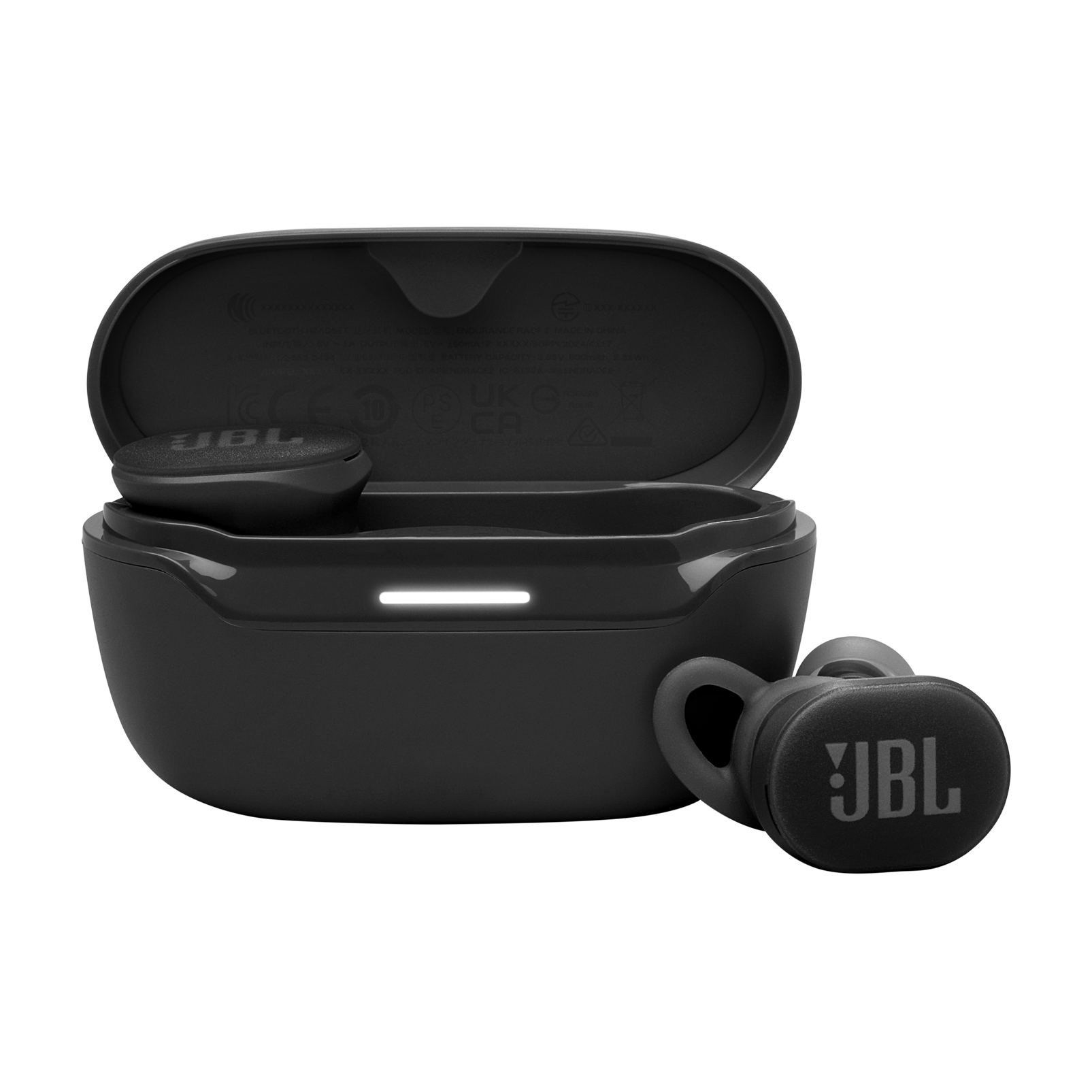 Fone de Ouvido JBL TWS Esportivo Endurance Race 2 Preto, à Prova D’água IP68, JBLENDURACE2BLKBR