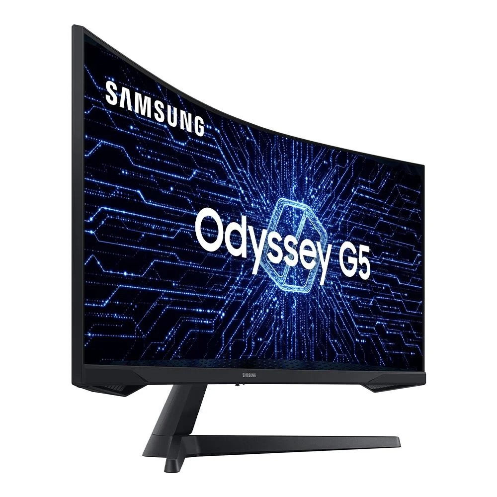 Monitor Gamer Curvo Samsung Odyssey G5 34" Wqhd UltraWide 165Hz 1ms DP/HDMI - Preto