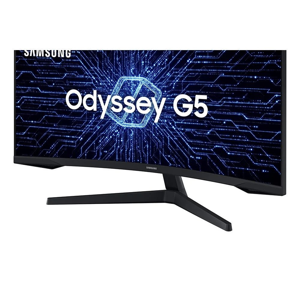 Monitor Gamer Curvo Samsung Odyssey G5 34" Wqhd UltraWide 165Hz 1ms DP/HDMI - Preto