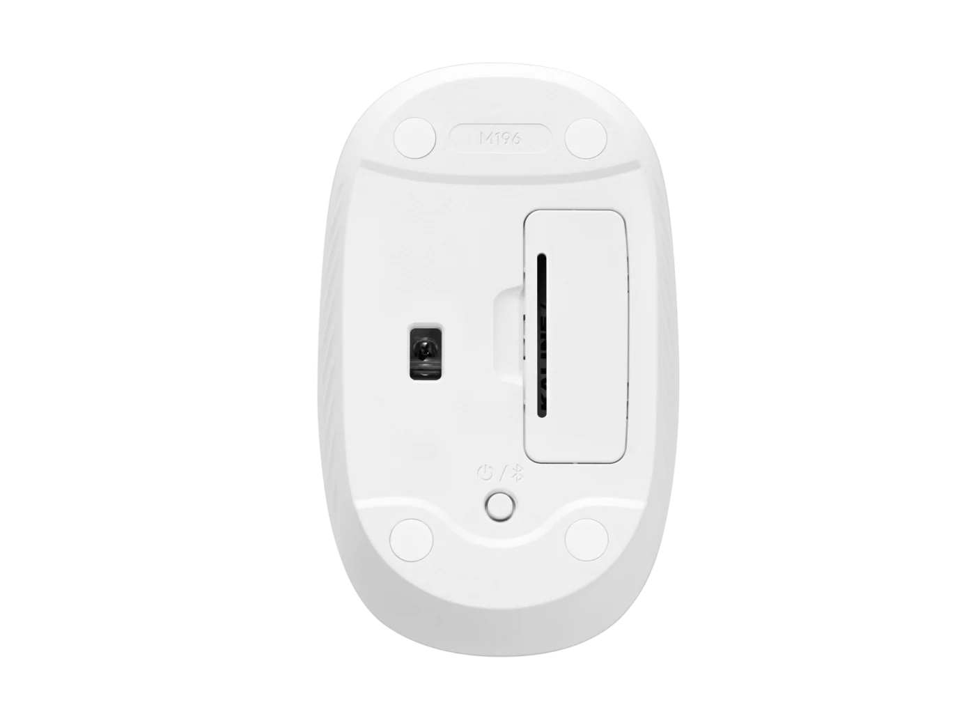 Mouse sem Fio Logitech M196, Bluetooth, Design Ambidestro, Compacto, Branco