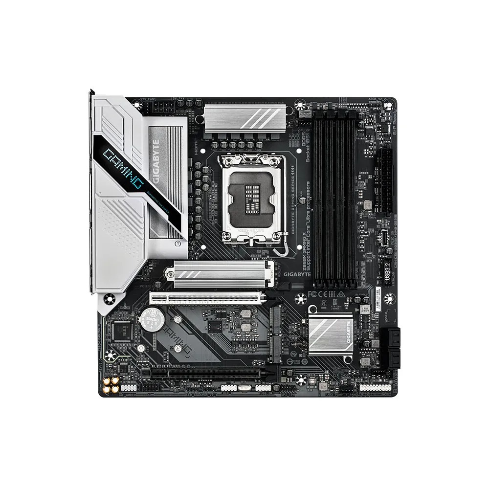 Placa Mãe Gigabyte LGA 1851 (Core Ultra) Z890M Gaming x ATX DDR5 3x M.2 PCI-e 5.0 HDMI/DP 2.5GBE