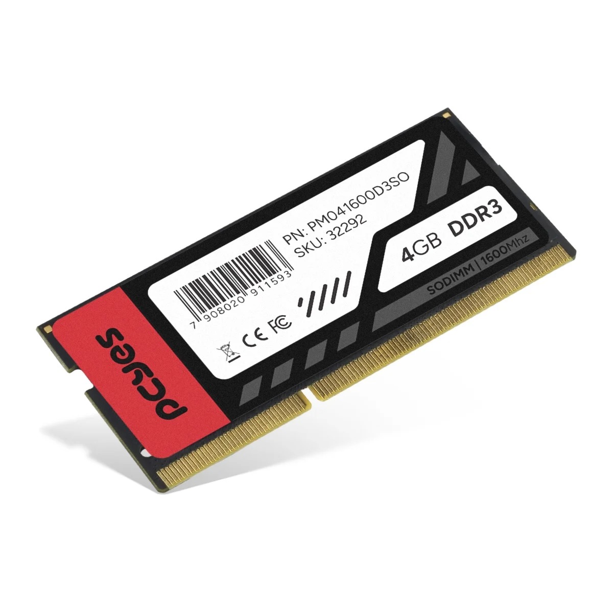 Memória 4GB DDR3 1600MHz 1.5V CL11 para Notebook - PCYes