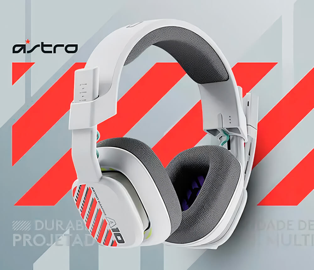 Headset Gamer Astro A10, Compativel com Xbox Series Xs, Xbox One e PC, Drivers de 32mm - Branco