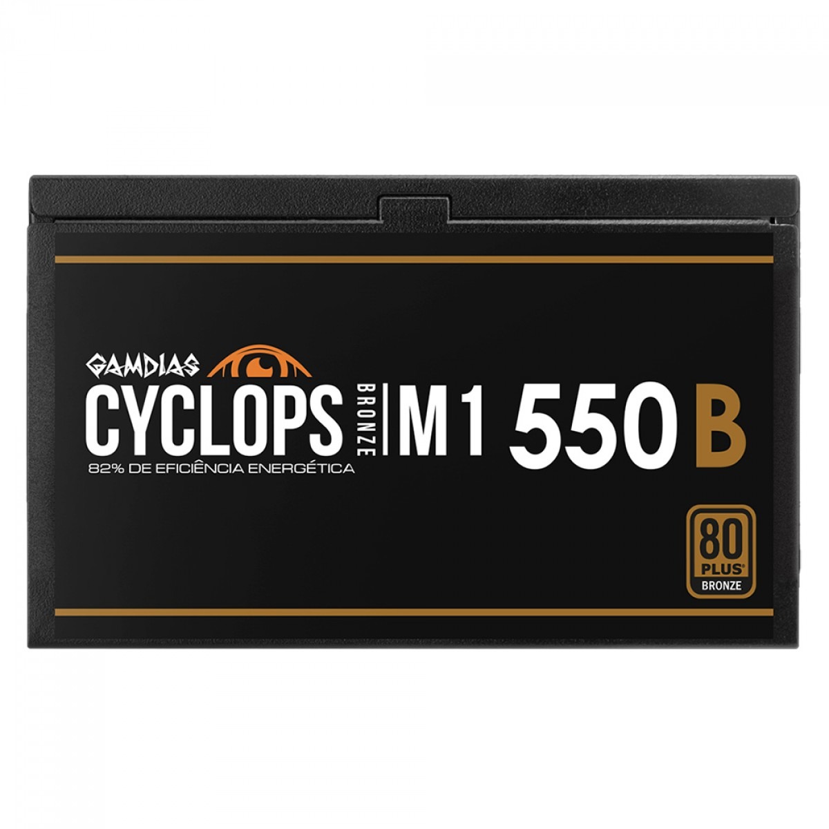 Fonte ATX 550W 80 Plus Bronze Gamdias Cyclops M1-550B, Cybenetics, Teclab. PFC Ativo
