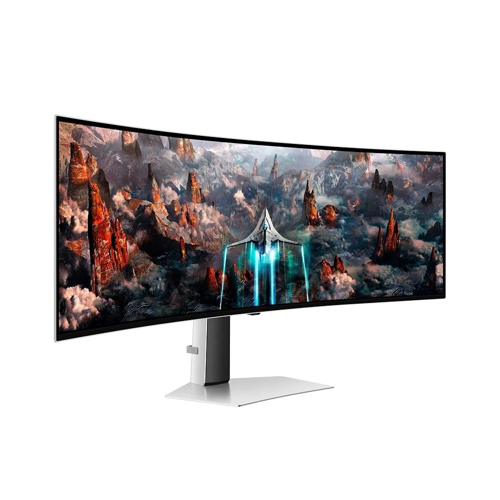 Monitor Gamer Curvo Samsung Odyssey G9 OLED 49" Super UltraWide 240Hz 0.03ms HDMI/DP - Prata