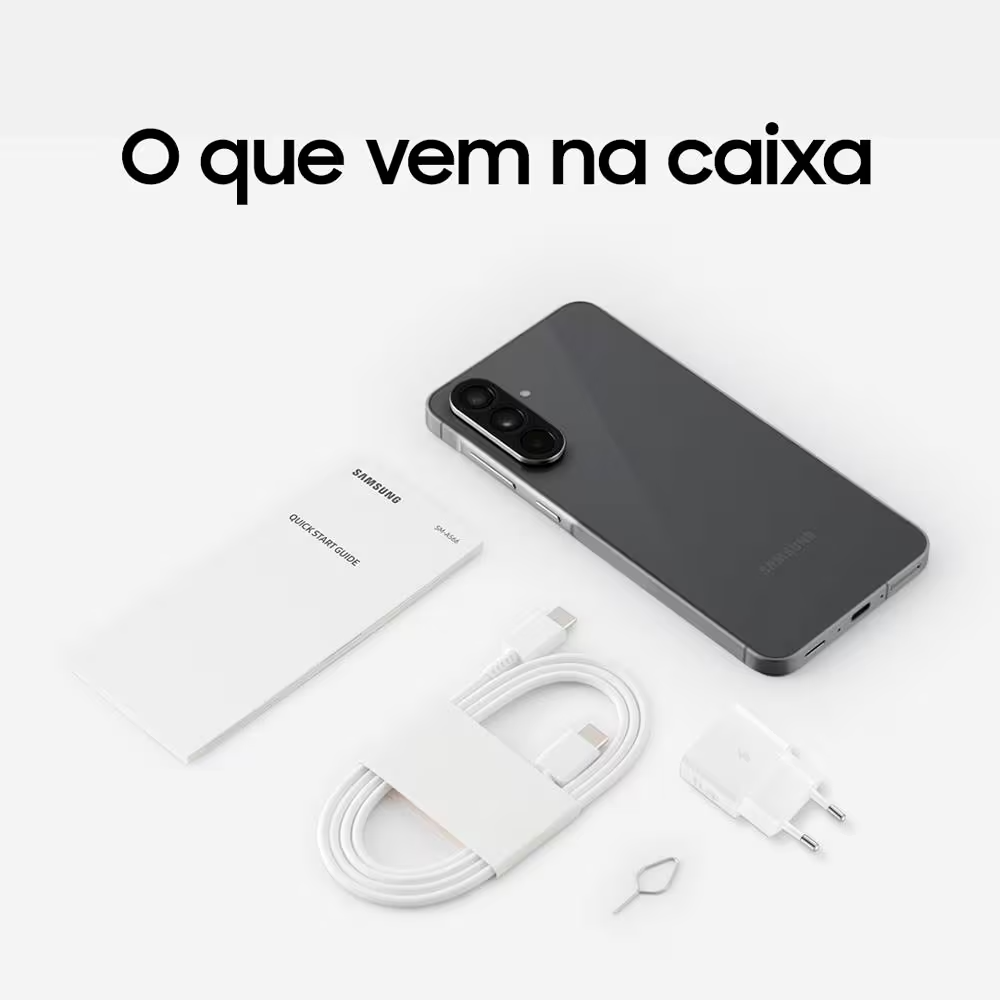 Smartphone Samsung Galaxy A56 5G, 128GB, 8GB RAM, Rosa, Câmera de 50MP, Tela Super Amoled 6.7", IP67