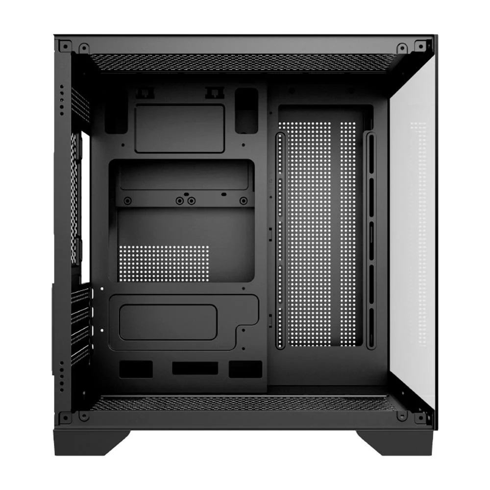 Gabinete Gamer M-ATX Hayom Mini-Tower GB1790 RGB, Lateral de Vidro com 4 Fans - Preto