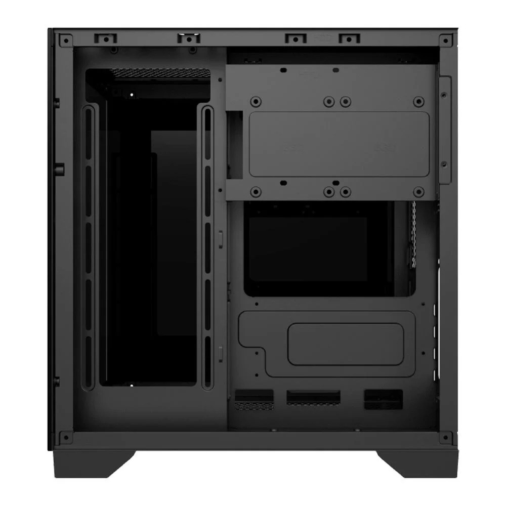 Gabinete Gamer M-ATX Hayom Mini-Tower GB1790 RGB, Lateral de Vidro com 4 Fans - Preto