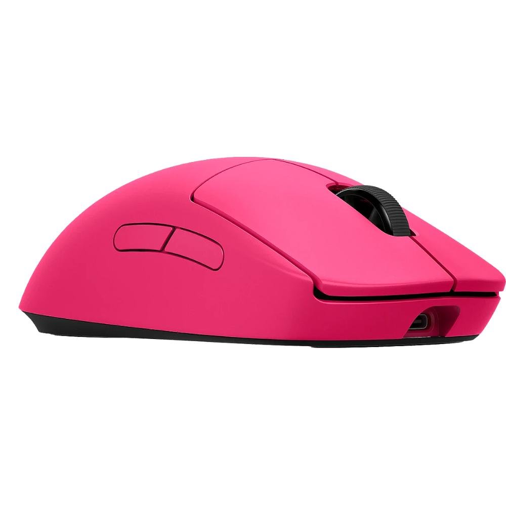 Mouse Gamer sem Fio Logitech G Pro 2 Lightspeed,rgb Lightsync,ambidestro, DPI 32K, Rosa Magenta