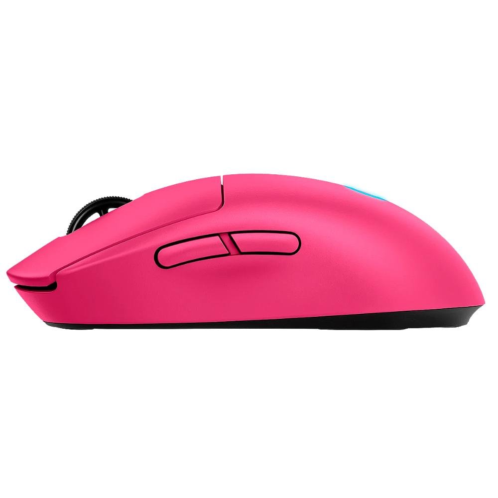 Mouse Gamer sem Fio Logitech G Pro 2 Lightspeed,rgb Lightsync,ambidestro, DPI 32K, Rosa Magenta