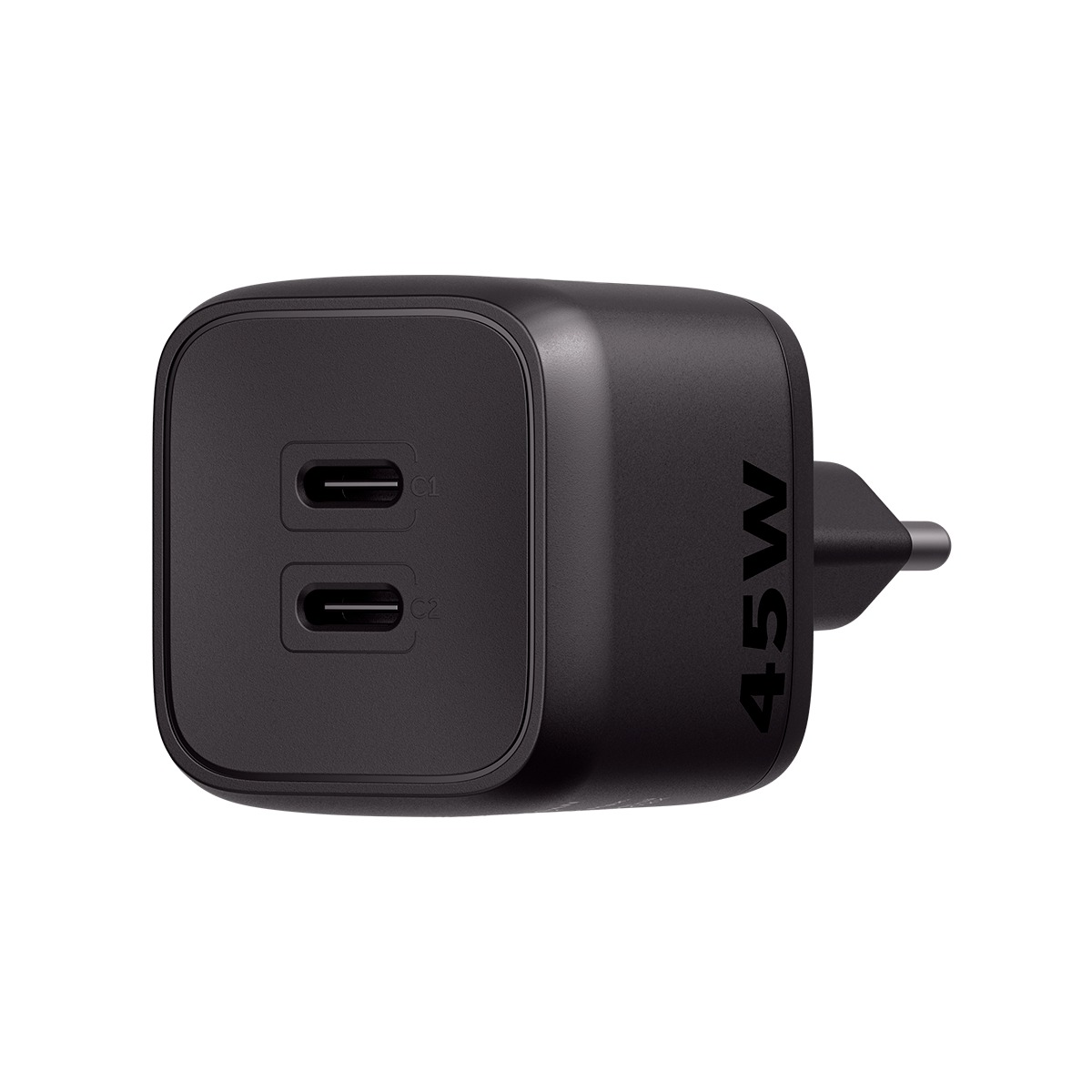 Carregador de Parede Turbo Intelbras 2 USB-C EC20 Power 45W Preto
