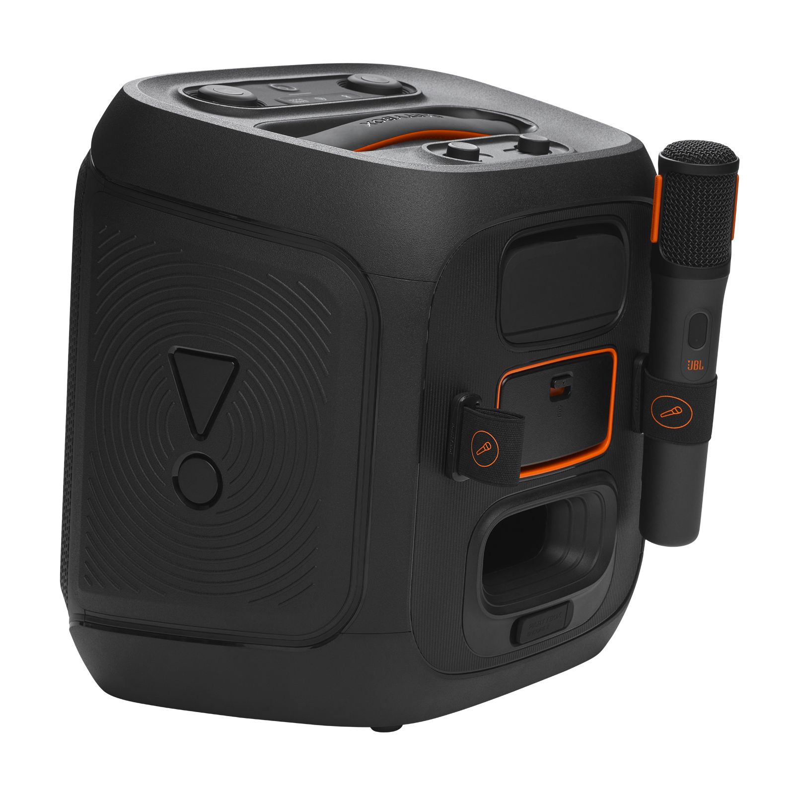Caixa de Som JBL Partybox Encore 2, com 2 Microfones, 100W, Bluetooth 5.4, IPX4, JBLPBENCORE22MICBR