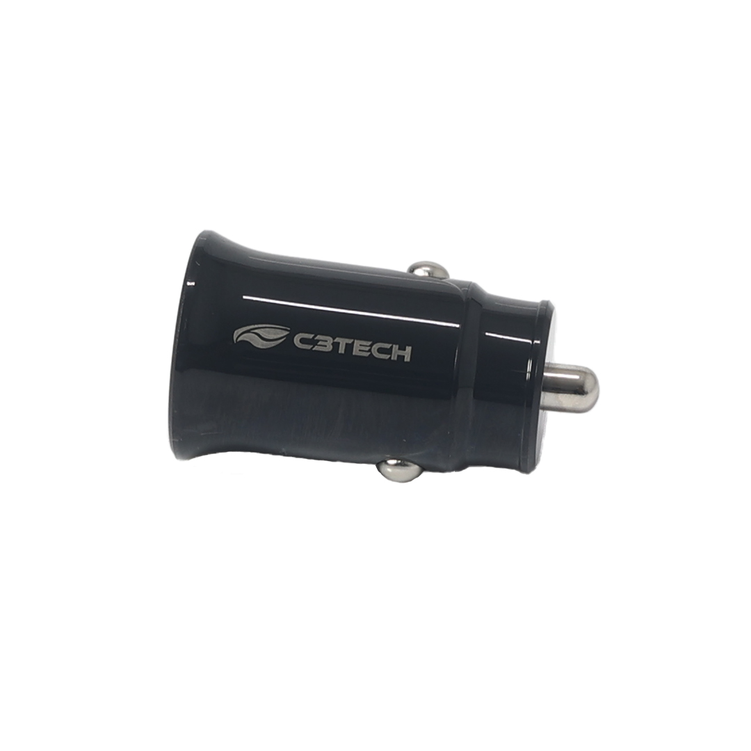 Carregador Veicular com 2 USB 2A UCV-20BK - C3 Tech