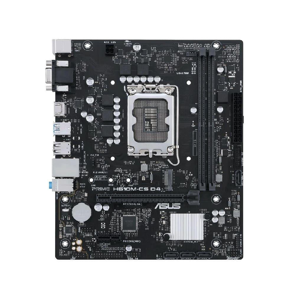 Placa Mãe ASUS Prime H610M-CS D4, Chipset H610, LGA 1700, MATX, DDR4, HDMI/VGA, PCIe 4.0, M.2