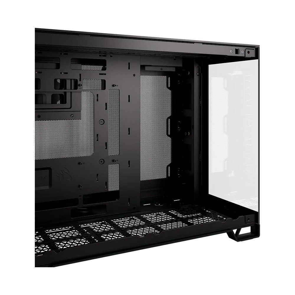 Gabinete Gamer Corsair 2500x M-ATX, Mini-Tower, Vidro Temperado, sem Fans sem Fonte - Preto