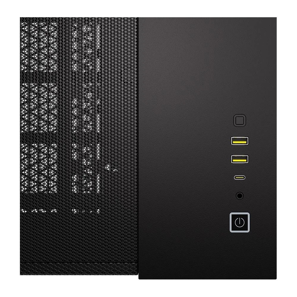 Gabinete Gamer Corsair 2500D Air Flow M-ATX, Mini-Tower, Vidro Temperado, sem Fans sem Fonte - Preto