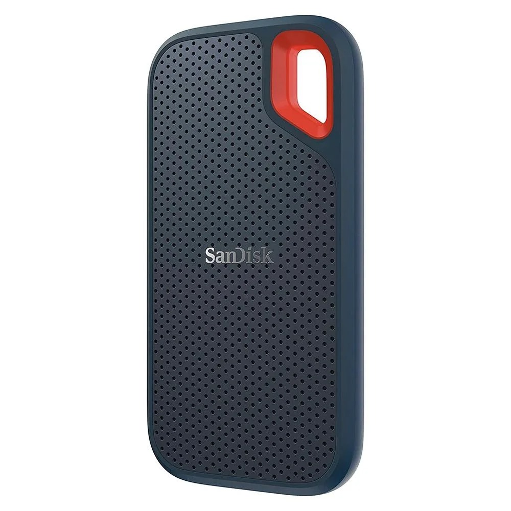 SSD Externo Portátil Sandisk Extreme 2TB USB 3.1 Leitura 1050MB/s Gravação 1000MB/s - Preto/Laranja