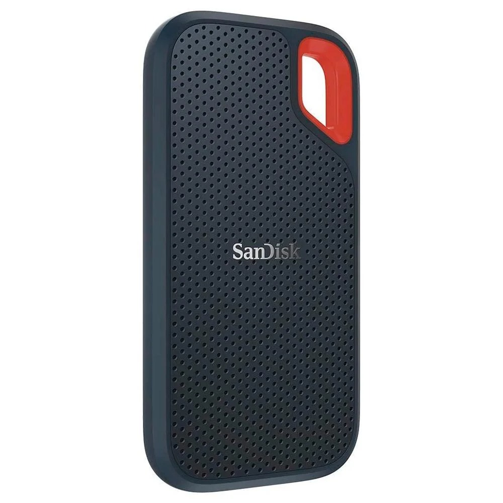 SSD Externo Portátil Sandisk Extreme 2TB USB 3.1 Leitura 1050MB/s Gravação 1000MB/s - Preto/Laranja