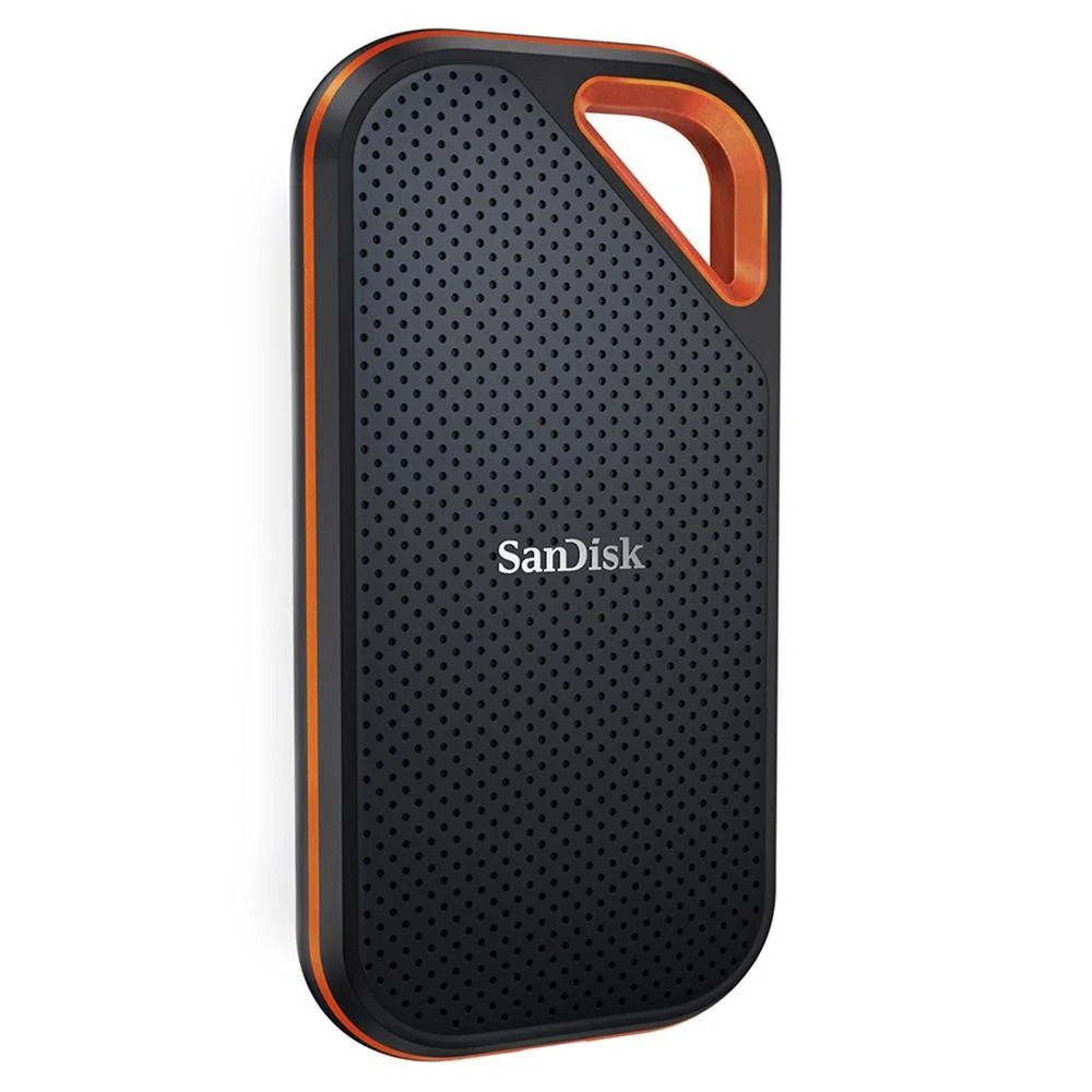 SSD Externo Portátil Sandisk Extreme Pro V2 2TB Leitura 2000MB/s Gravação 2000MB/s USB 3.2/USB-C