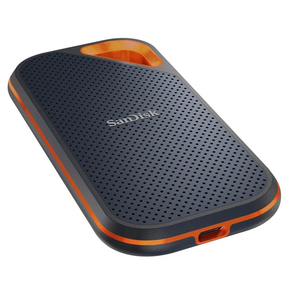 SSD Externo Portátil Sandisk Extreme Pro V2 2TB Leitura 2000MB/s Gravação 2000MB/s USB 3.2/USB-C