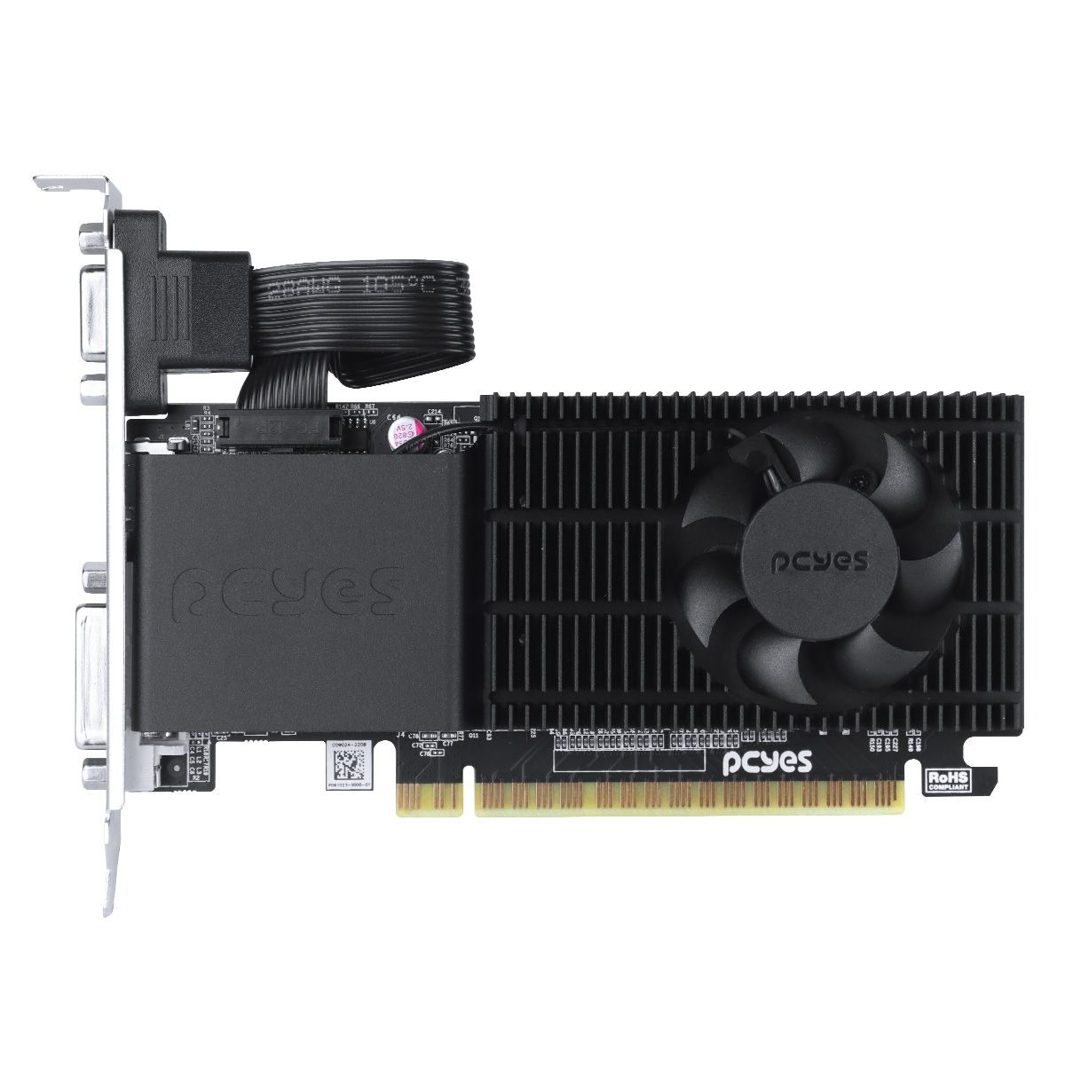 Placa de Vídeo Nvidia GeForce GT 210 1GB DDR3 64-BIT Projeto Edge Low Profile - PCYes