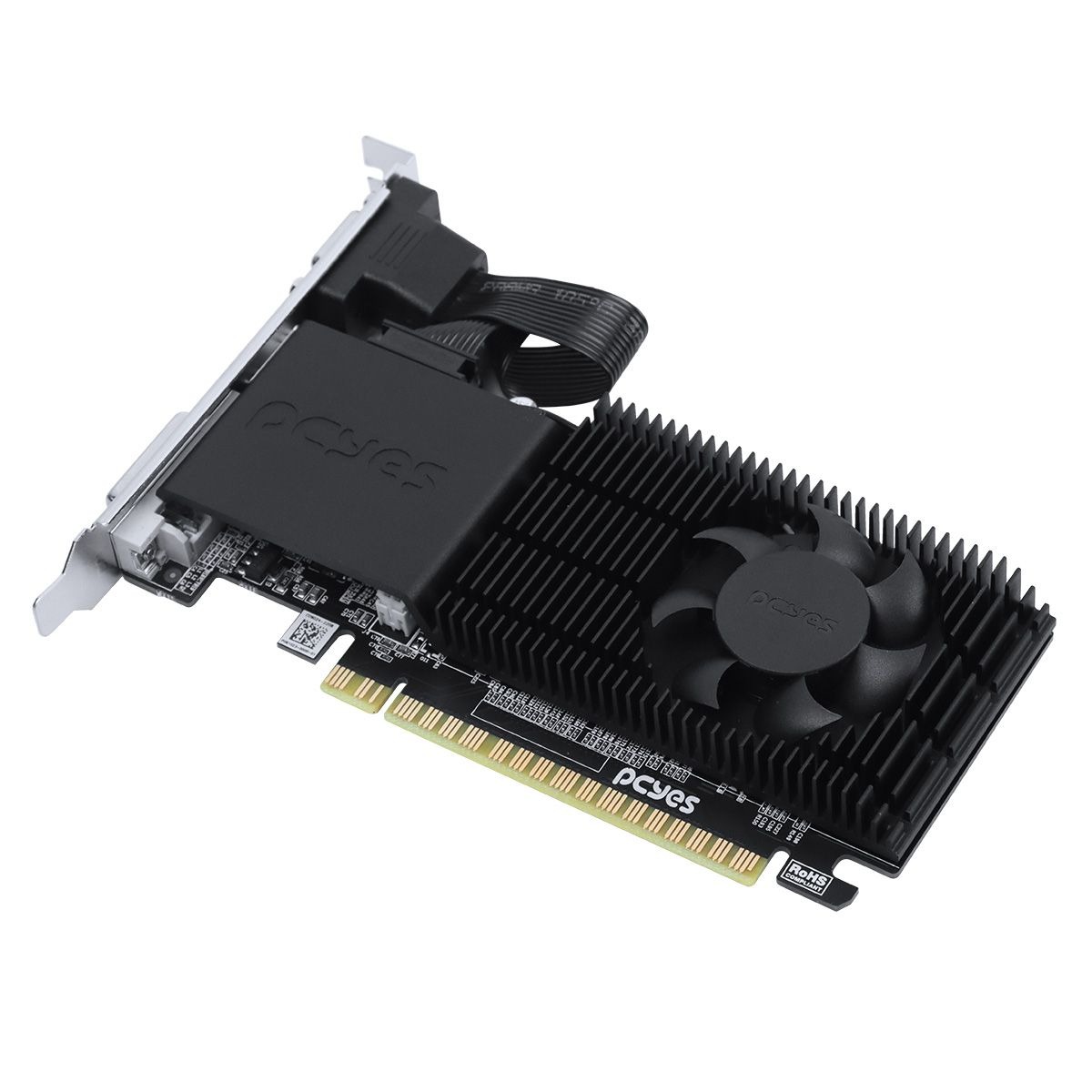 Placa de Vídeo Nvidia GeForce GT 210 1GB DDR3 64-BIT Projeto Edge Low Profile - PCYes