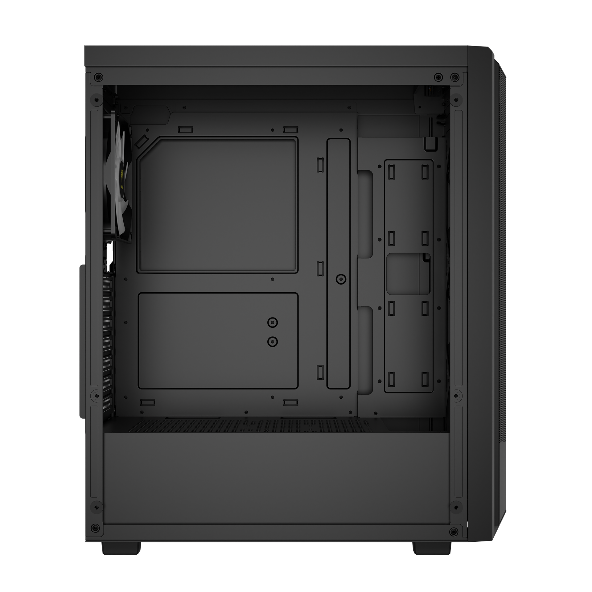 Gabinete Gamer Gamdias ATX Aura GC6 Elite ARGB, Vidro Temperado, Mid-Tower, com 3 Fans - Preto